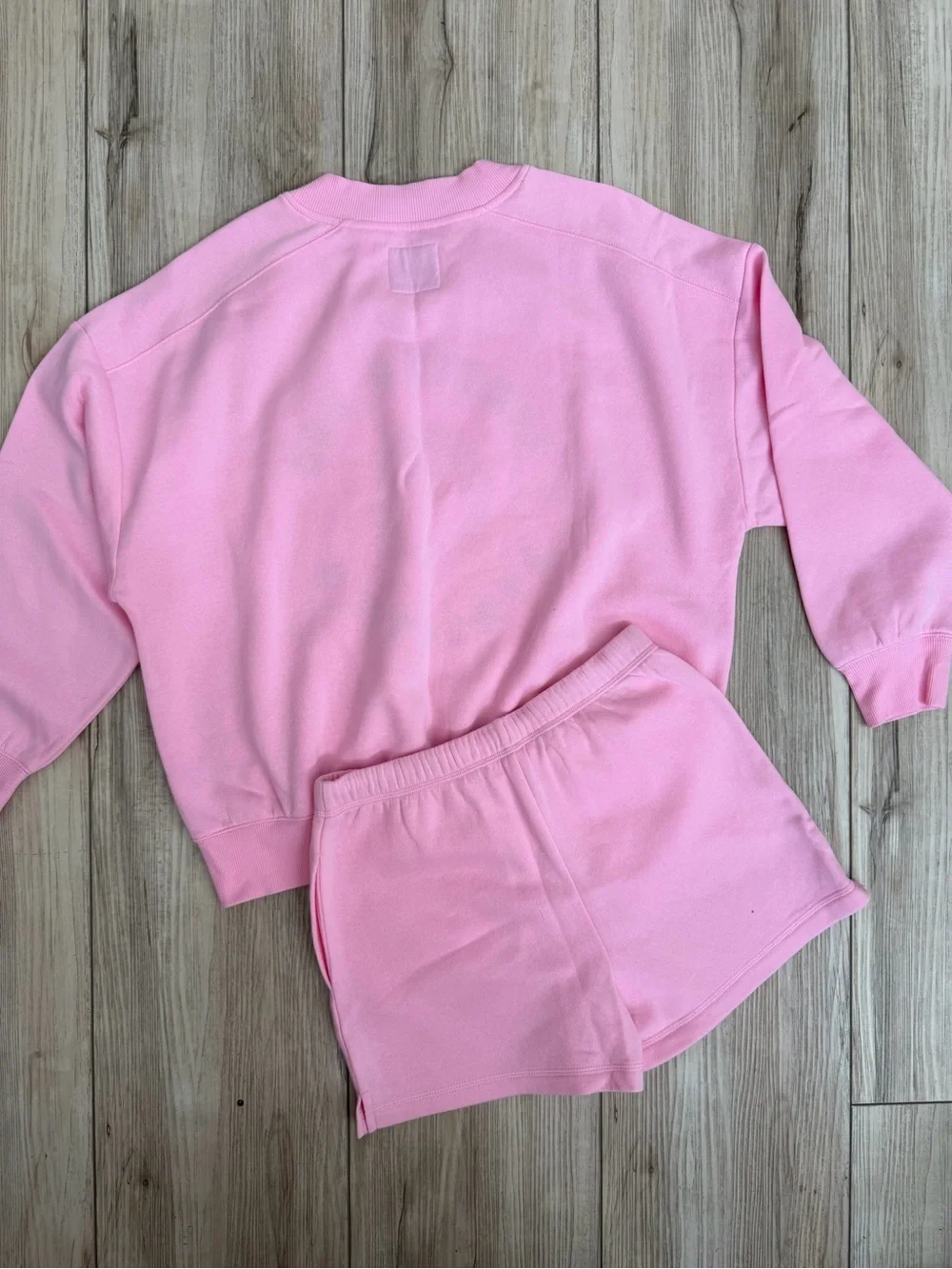 Limited Too Pink Athletic Sweatshirt & Shorts Set